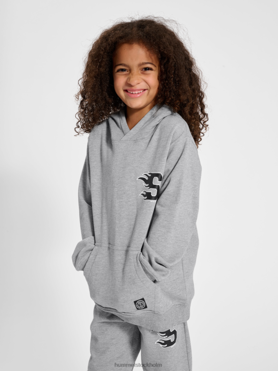 se Hummel barn stshorizon hoodie LL40V5033 \"huvtröja med uttonat tryck\"
