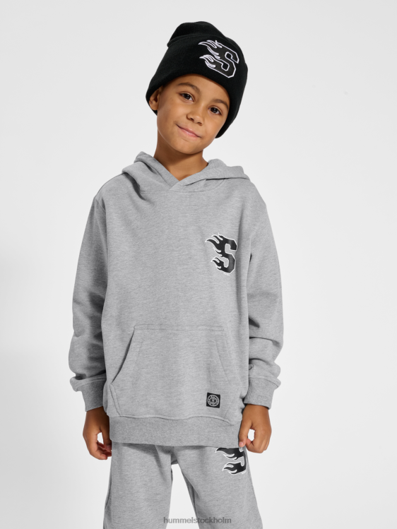 se Hummel barn stshorizon hoodie LL40V5033 \"huvtröja med uttonat tryck\"