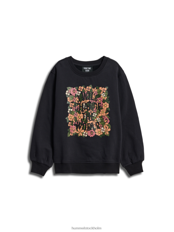 se Hummel barn stskathy sweatshirt LL40V5000 \"tröja med blommönster\"