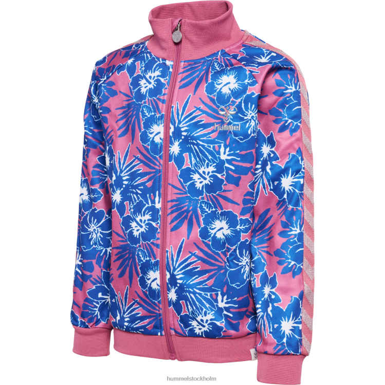 se Hummel barn hmlflowery zip jacka LL40V6206 "jacka med dragkedja"