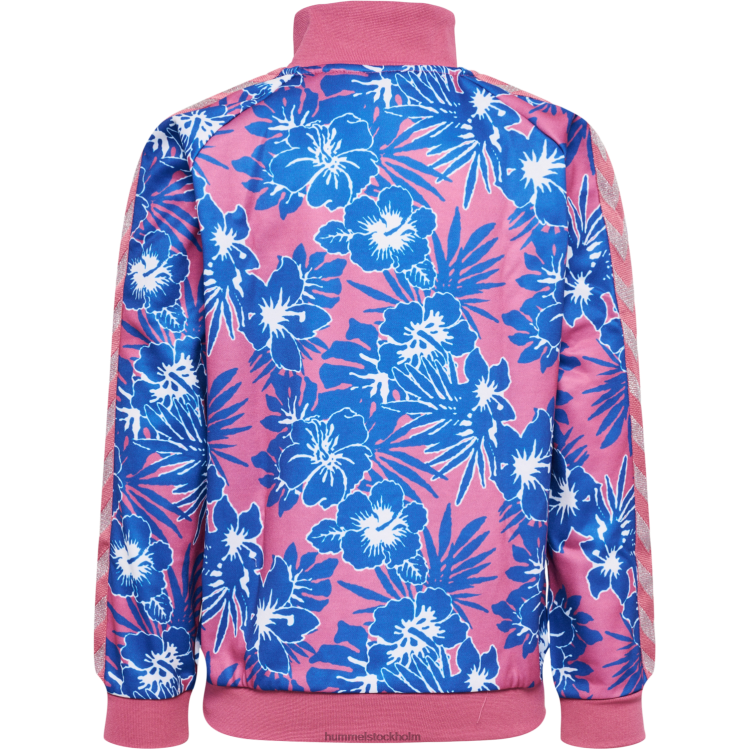 se Hummel barn hmlflowery zip jacka LL40V6206 \"jacka med dragkedja\"