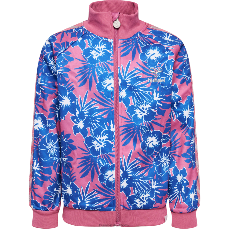 se Hummel barn hmlflowery zip jacka LL40V6206 \"jacka med dragkedja\"