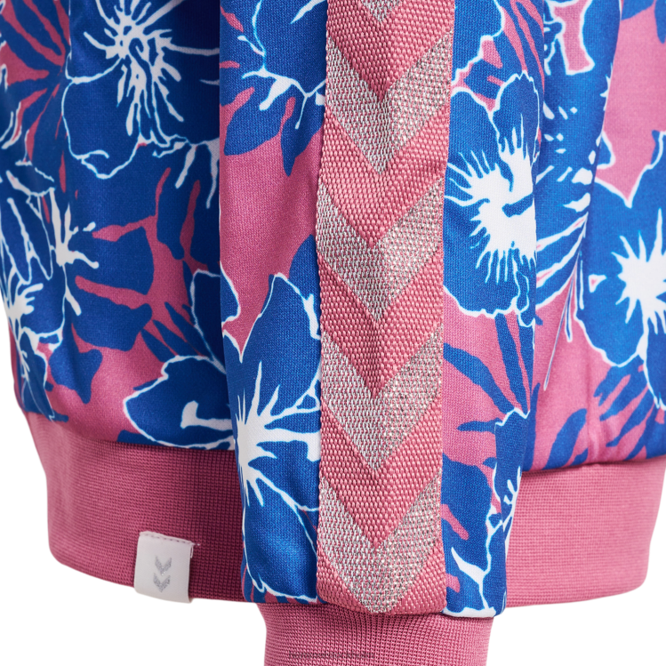 se Hummel barn hmlflowery zip jacka LL40V6206 \"jacka med dragkedja\"