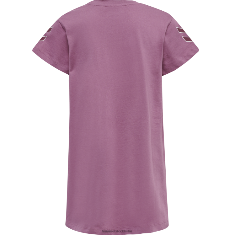 se Hummel barn hmlarchitecture t-shirt klänning s/s LL40V5587 \"t-shirt klänning\"