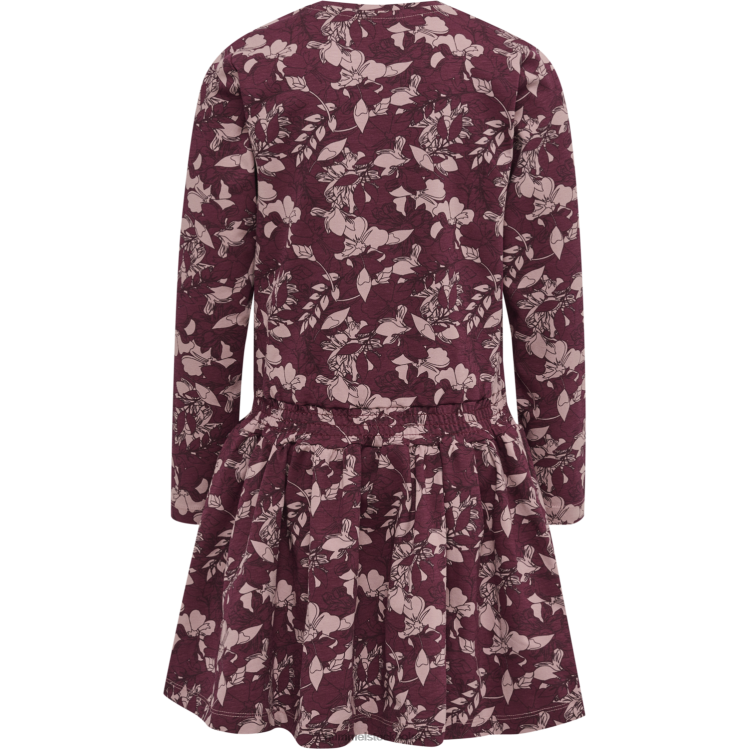 se Hummel barn hmlhazel klänning l/s LL40V5518 \"klänning med smockad midja\"