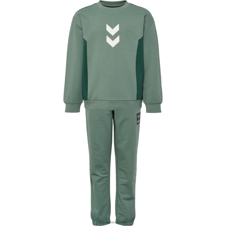 se Hummel barn hmlaustin besättningsdräkt LL40V5941 "svett tyg crewsuit"