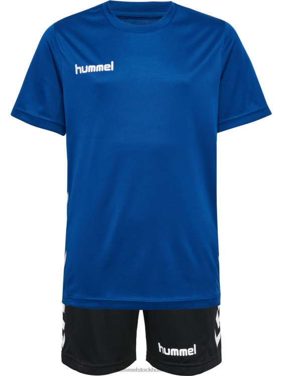se Hummel barn hmlpromo duo set LL40V4652 "crew t-shirt & shorts set"