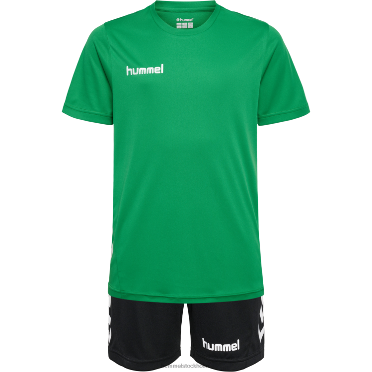se Hummel barn hmlpromo duo set LL40V4966 "crew t-shirt & shorts set"