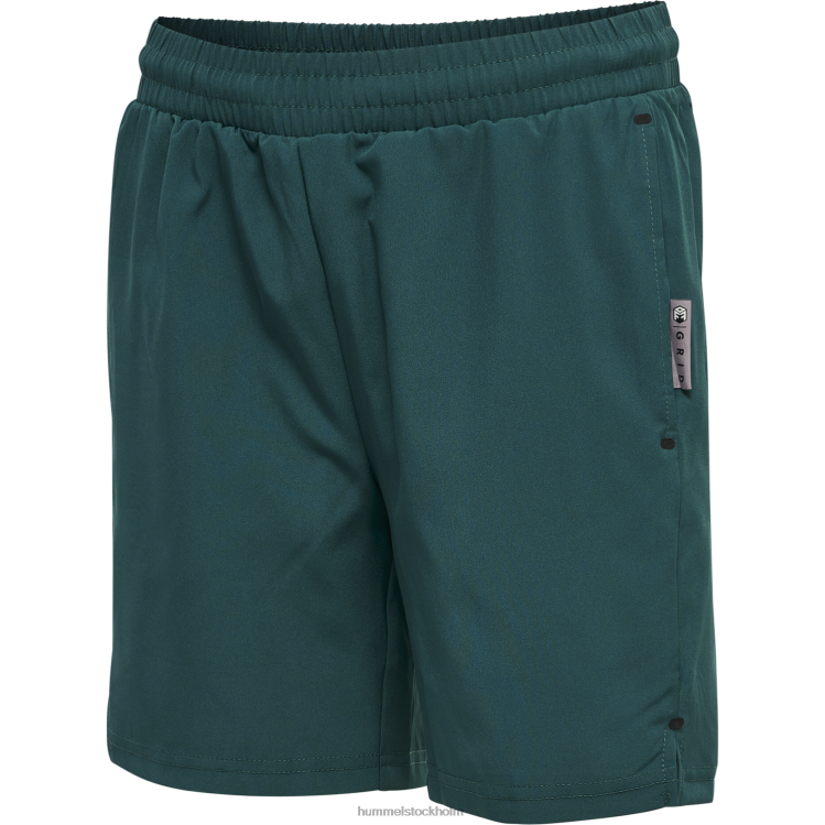 se Hummel barn hmlmove grid vävda shorts LL40V5044 "sportiga shorts"