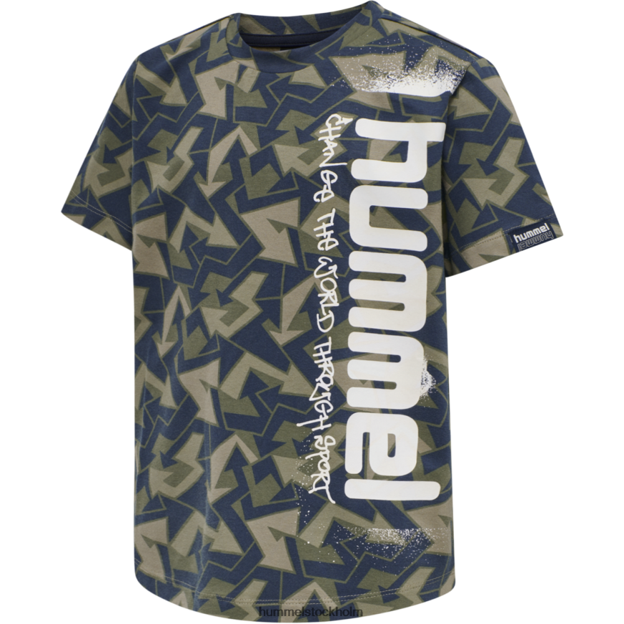 se Hummel barn hmlarrows t-shirt s/s LL40V6907