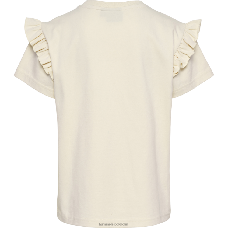 se Hummel barn hmlflowy volang t-shirt s/s LL40V5766 \"t-shirt i bomullsblandning\"