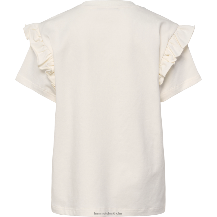 se Hummel barn hmlflowy volang t-shirt s/s LL40V5768 \"t-shirt i bomullsblandning\"