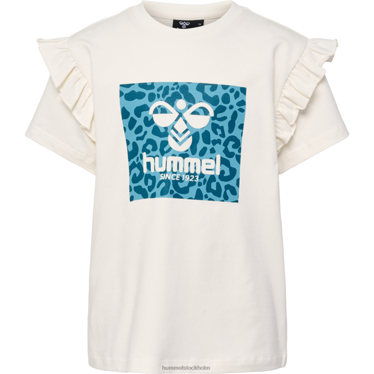 se Hummel barn hmlflowy volang t-shirt s/s LL40V5768 \"t-shirt i bomullsblandning\"