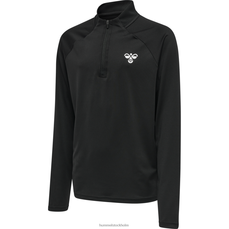 se Hummel barn hmlgg12 träning 1/2 zip svett LL40V6445 "topp med halv dragkedja"