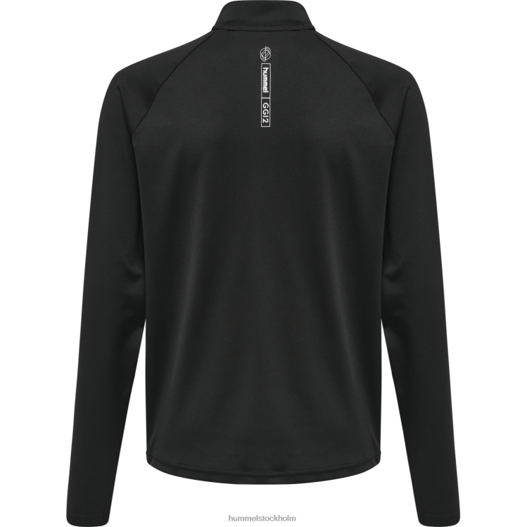 se Hummel barn hmlgg12 träning 1/2 zip svett LL40V6445 \"topp med halv dragkedja\"