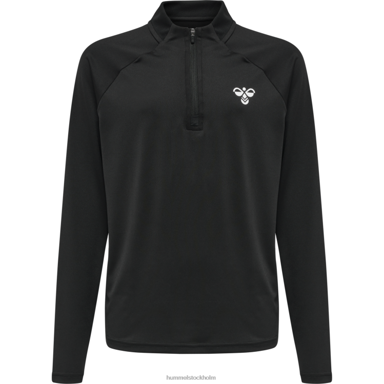 se Hummel barn hmlgg12 träning 1/2 zip svett LL40V6445 \"topp med halv dragkedja\"