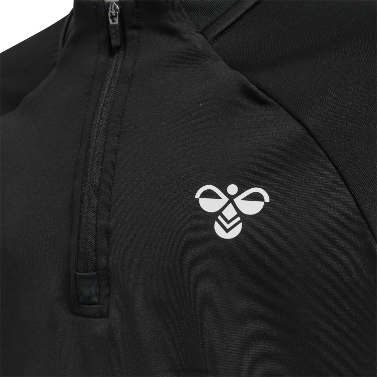 se Hummel barn hmlgg12 träning 1/2 zip svett LL40V6445 \"topp med halv dragkedja\"