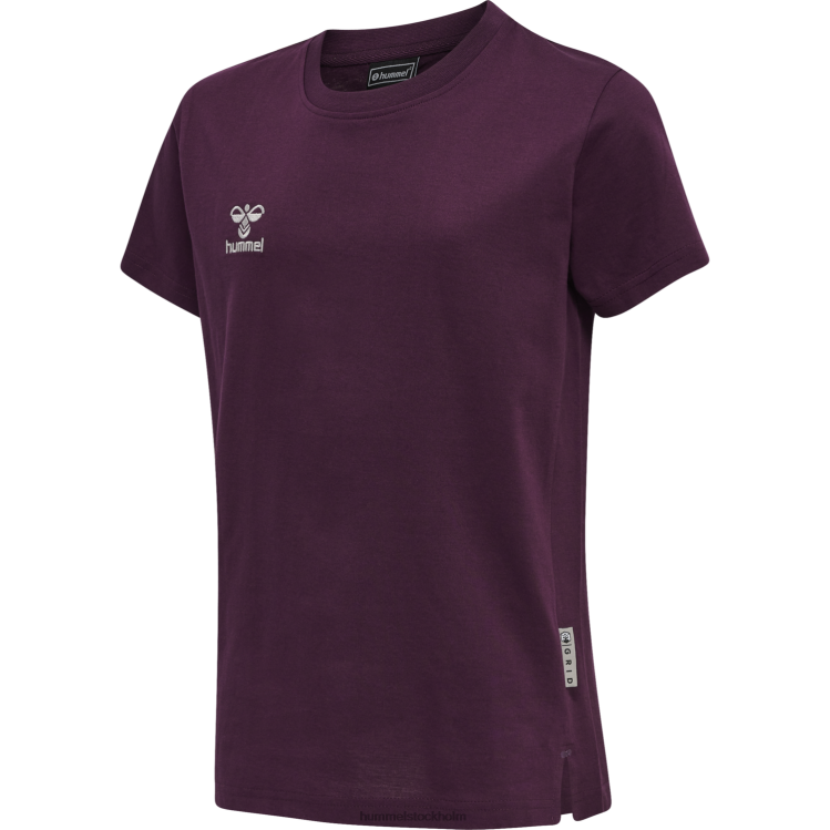 se Hummel barn hmlmove rutnät bomull t-shirt s/s LL40V5039 "bomull t-shirt"