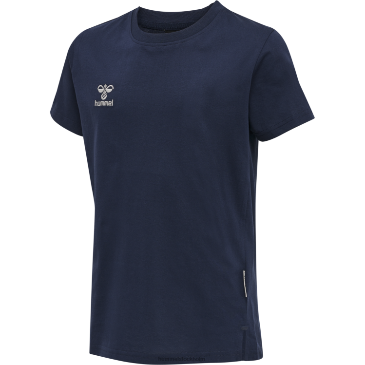 se Hummel barn hmlmove rutnät bomull t-shirt s/s LL40V5330 "bomull t-shirt"