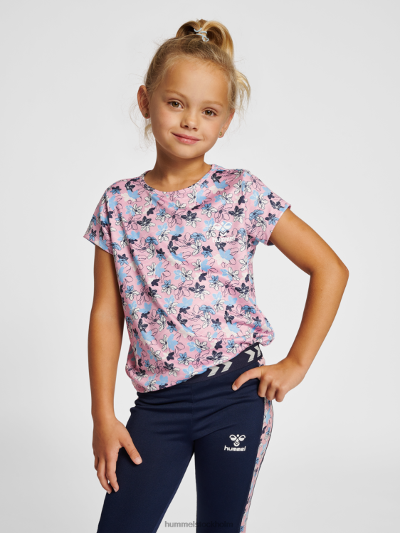 se Hummel barn hmlnanna t-shirt s/s LL40V4744 "t-shirt med blommönster"
