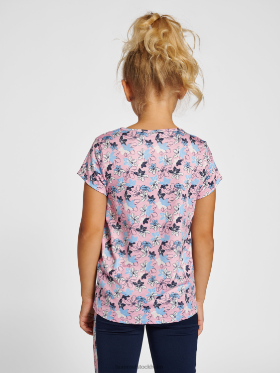 se Hummel barn hmlnanna t-shirt s/s LL40V4744 \"t-shirt med blommönster\"
