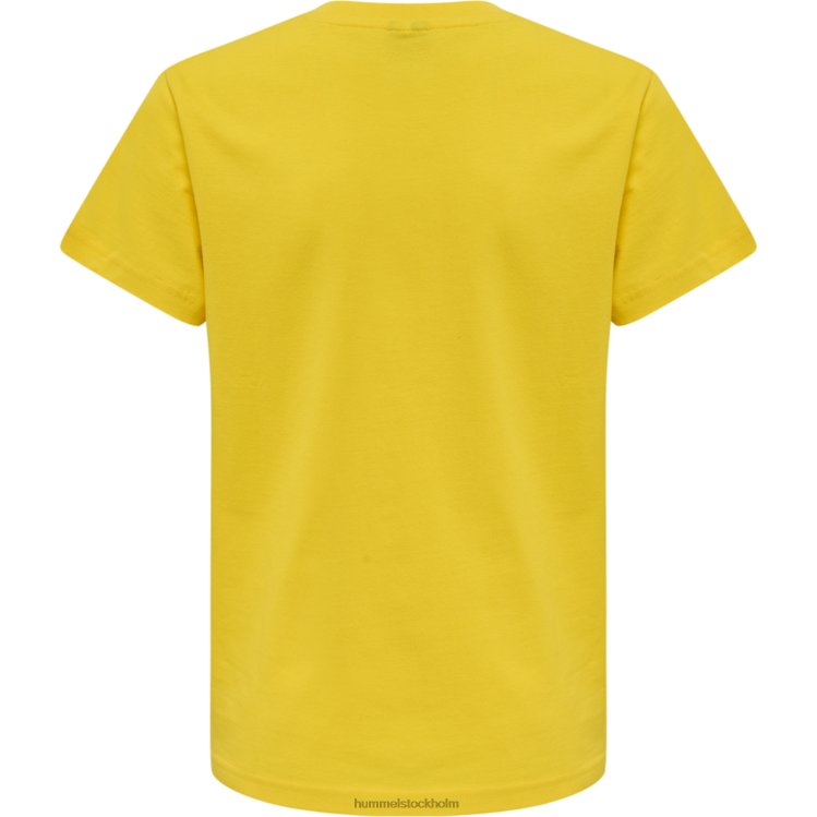 se Hummel barn hmlröd basic t-shirt s/s LL40V5690 \"kortärmad t-shirt\"