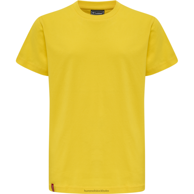 se Hummel barn hmlröd basic t-shirt s/s LL40V5690 \"kortärmad t-shirt\"