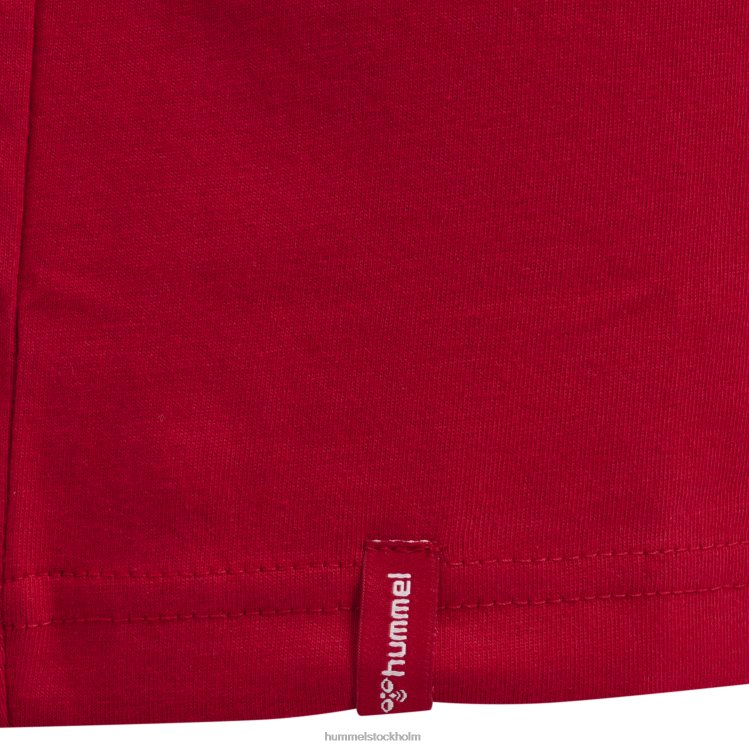 se Hummel barn hmlröd basic t-shirt s/s LL40V5703 \"kortärmad t-shirt\"