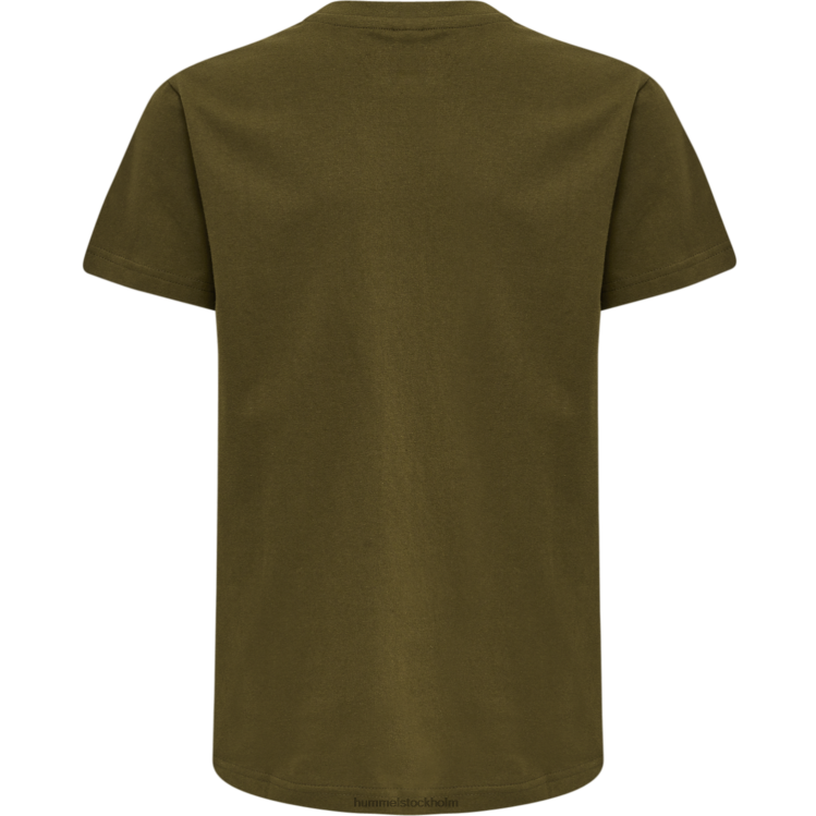 se Hummel barn hmlröd basic t-shirt s/s LL40V5704 \"kortärmad t-shirt\"