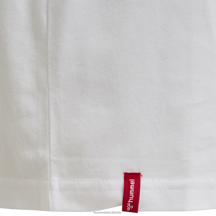 se Hummel barn hmlröd basic t-shirt s/s LL40V5705 \"kortärmad t-shirt\"