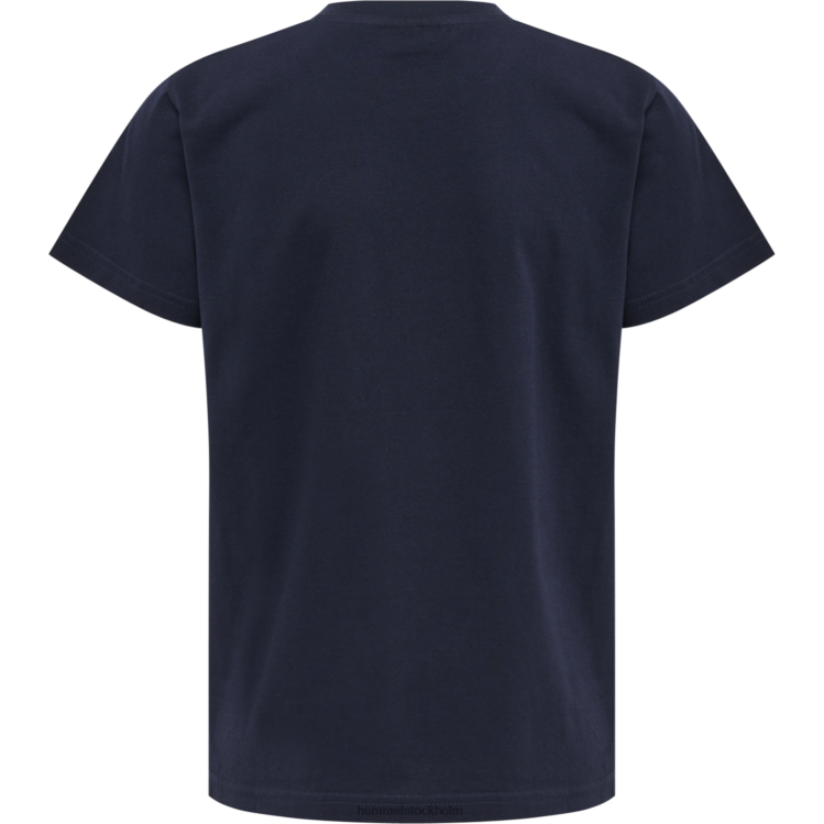 se Hummel barn hmlröd basic t-shirt s/s LL40V5727 \"kortärmad t-shirt\"