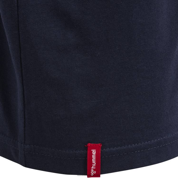 se Hummel barn hmlröd basic t-shirt s/s LL40V5727 \"kortärmad t-shirt\"