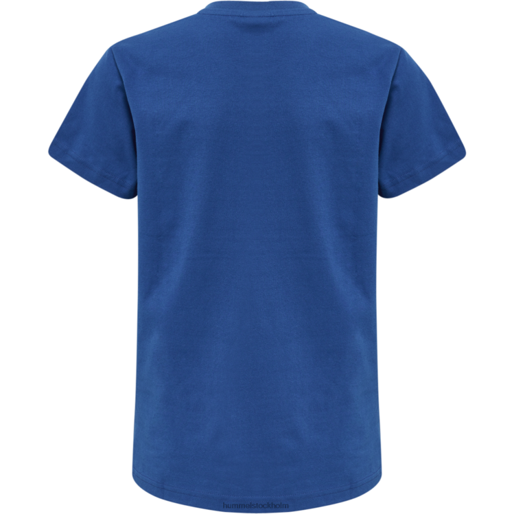 se Hummel barn hmlröd basic t-shirt s/s LL40V5741 \"kortärmad t-shirt\"
