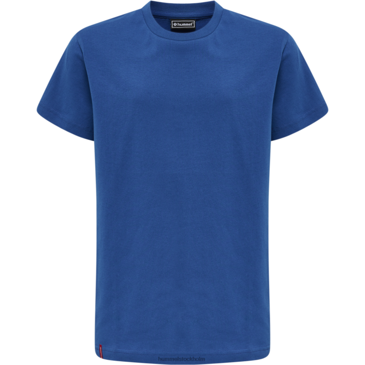 se Hummel barn hmlröd basic t-shirt s/s LL40V5741 \"kortärmad t-shirt\"