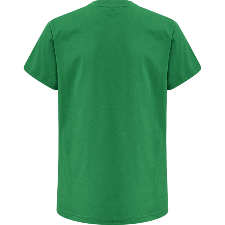 se Hummel barn hmlröd basic t-shirt s/s LL40V5752 \"kortärmad t-shirt\"