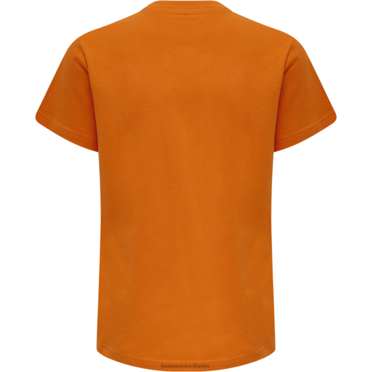 se Hummel barn hmlröd basic t-shirt s/s LL40V5780 \"kortärmad t-shirt\"