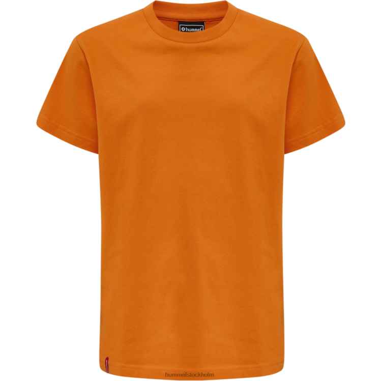 se Hummel barn hmlröd basic t-shirt s/s LL40V5780 \"kortärmad t-shirt\"