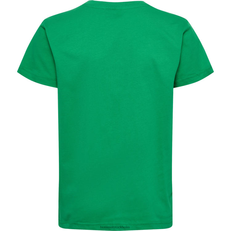 se Hummel barn hmlröd basic t-shirt s/s LL40V6012 \"kortärmad t-shirt\"
