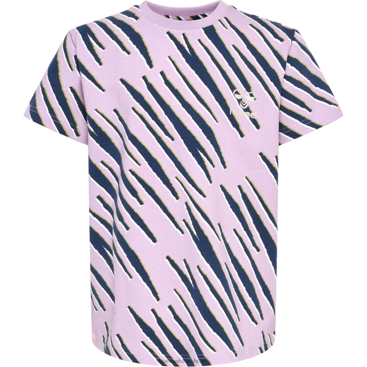 se Hummel barn hmlrushy aop t-shirt s/s LL40V5755 \"kortärmad t-shirt\"