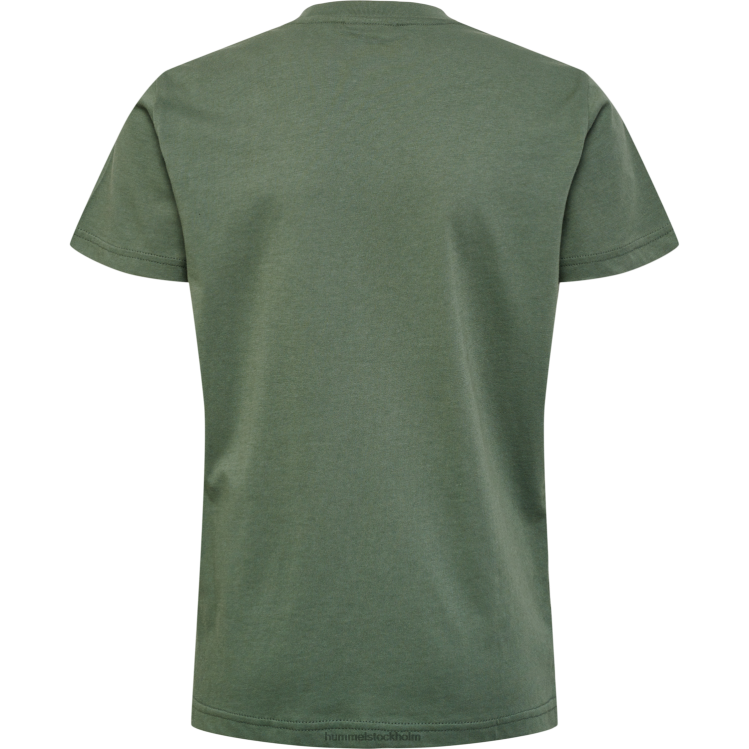 se Hummel barn hmlstaltisk bomull t-shirt s/s LL40V4809 \"sportig t-shirt\"