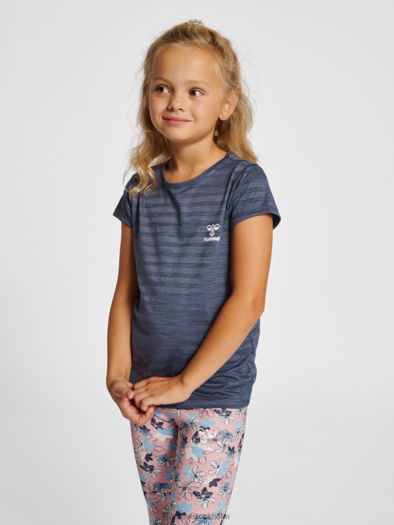 se Hummel barn hmlsutkin t-shirt LL40V4964 "randig t-shirt"