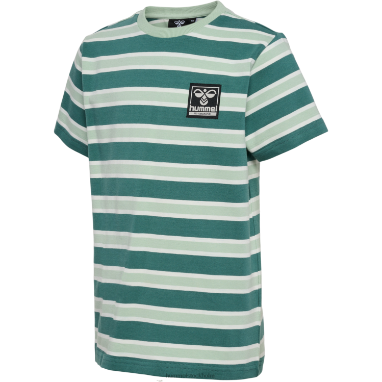 se Hummel barn hmlweston t-shirt s/s LL40V4841 "t-shirt med ränder"