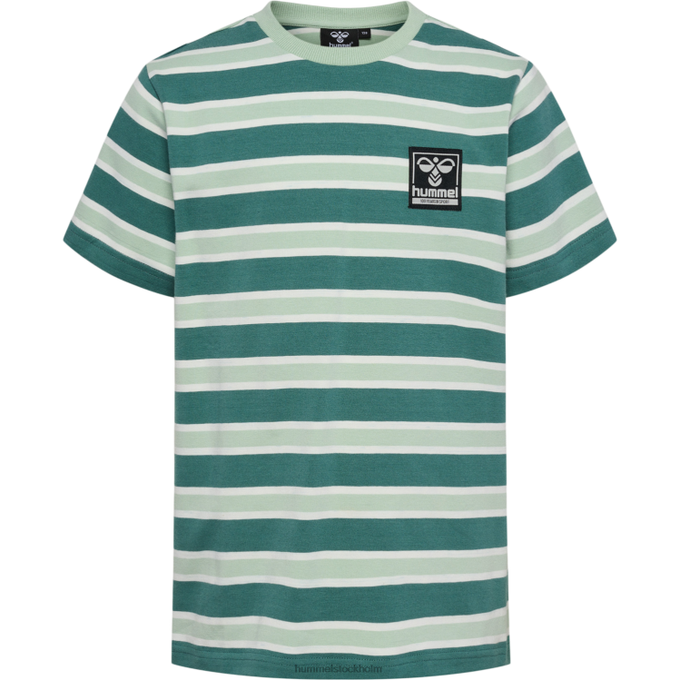 se Hummel barn hmlweston t-shirt s/s LL40V4841 \"t-shirt med ränder\"