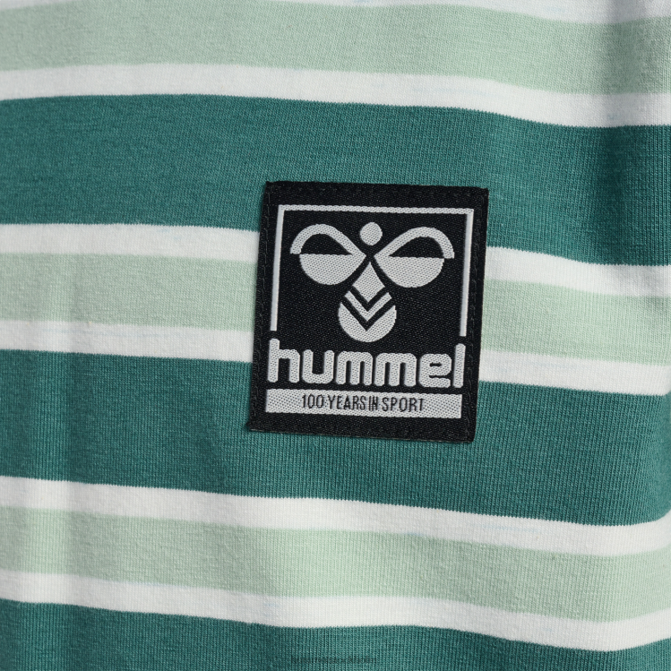 se Hummel barn hmlweston t-shirt s/s LL40V4841 \"t-shirt med ränder\"