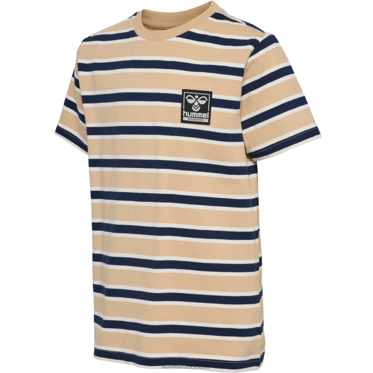 se Hummel barn hmlweston t-shirt s/s LL40V4853 "t-shirt med ränder"