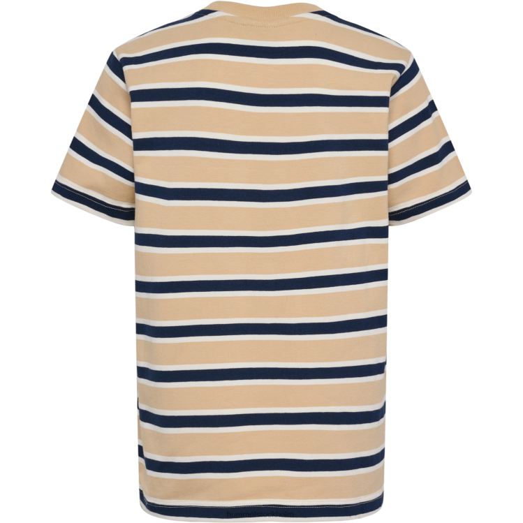 se Hummel barn hmlweston t-shirt s/s LL40V4853 \"t-shirt med ränder\"