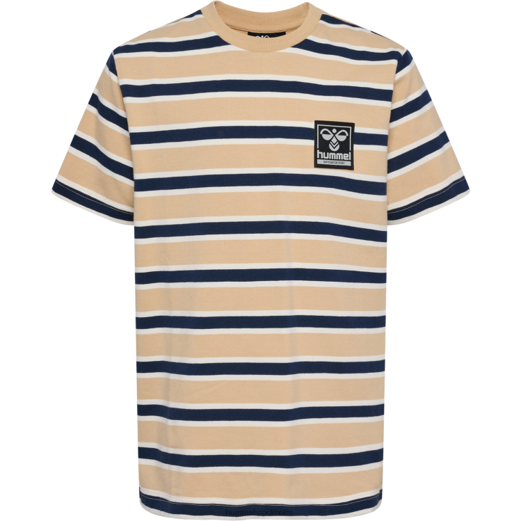 se Hummel barn hmlweston t-shirt s/s LL40V4853 \"t-shirt med ränder\"