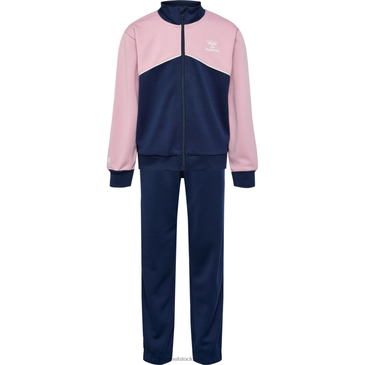 se Hummel barn hmllubago träningsoverall LL40V4705 \"colour-block träningsoverall\"