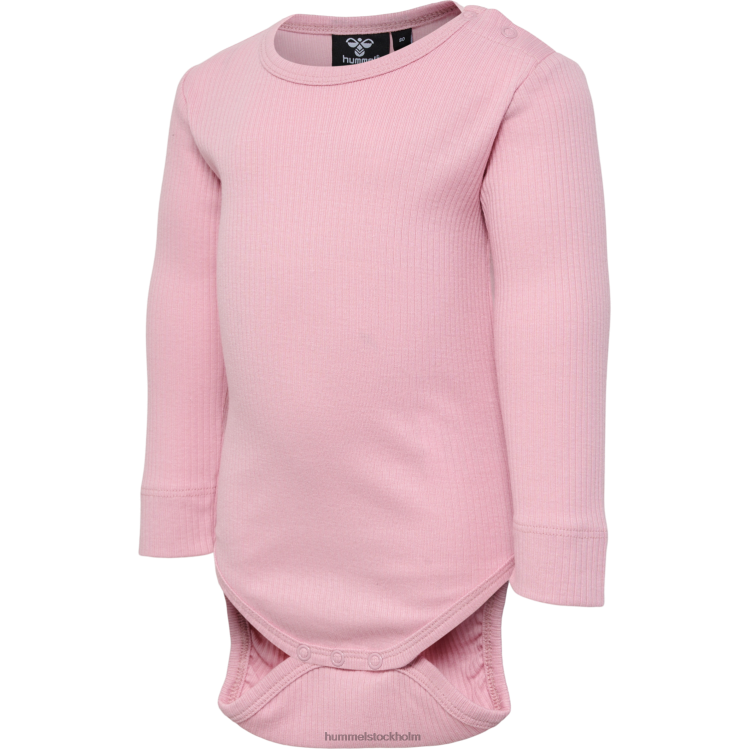 se Hummel barn hmlrene kropp l/s LL40V4132 "ribbad långärmad kropp"