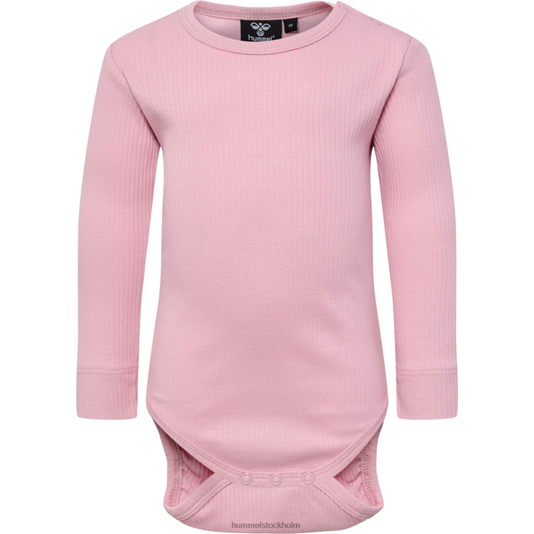 se Hummel barn hmlrene kropp l/s LL40V4132 \"ribbad långärmad kropp\"